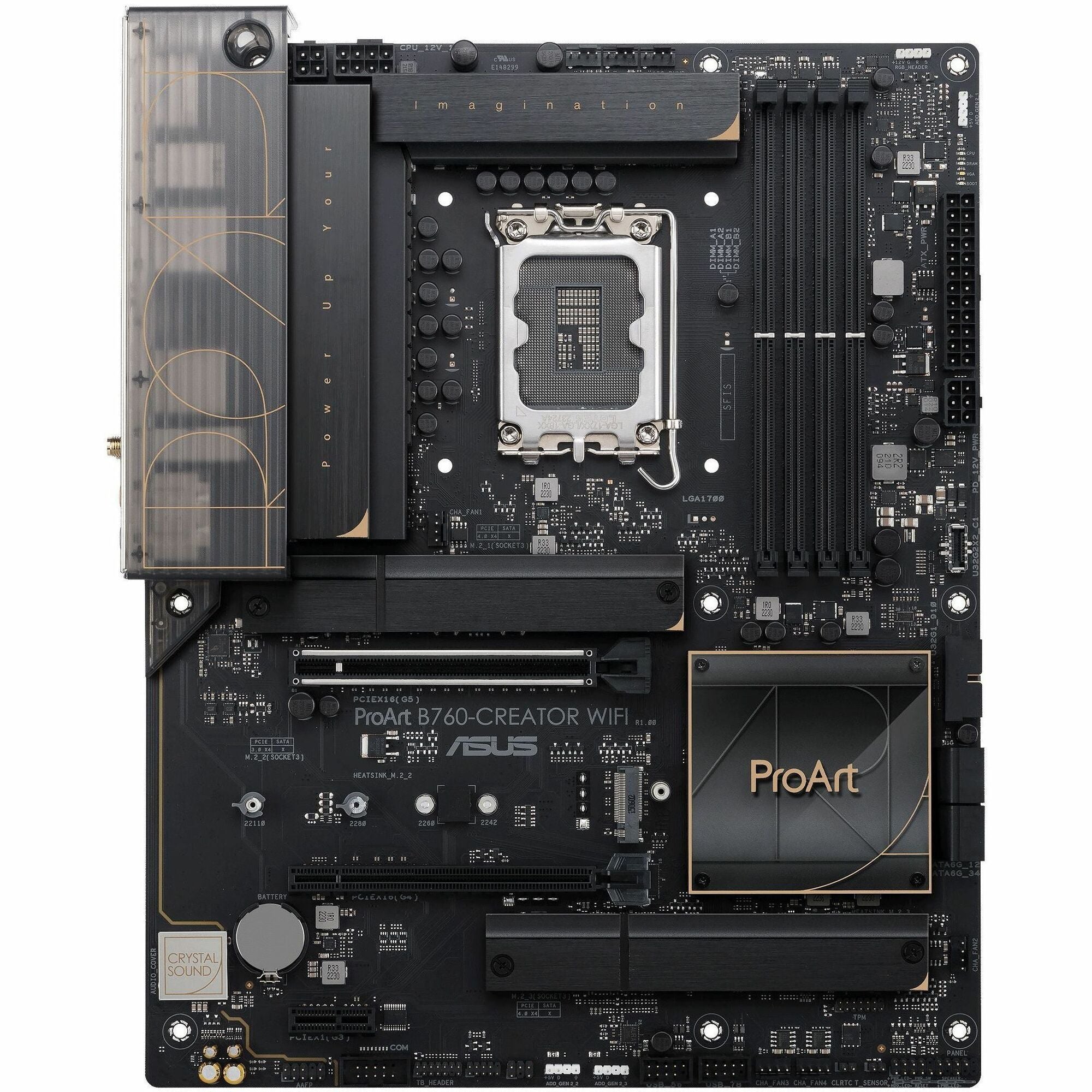 Asus ProArt B760-CREATOR WIFI Desktop Motherboard - Intel B760 Chipset - Socket LGA-1700 - ATX - PRORTB760CRETORWIFI