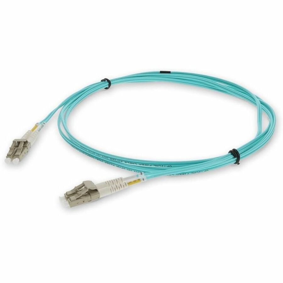 Proline 3m LC to LC Aqua OM3 Duplex OFNR (Riser-Rated) Fiber Patch Cable - PRO-LC-LC-3M5OM3