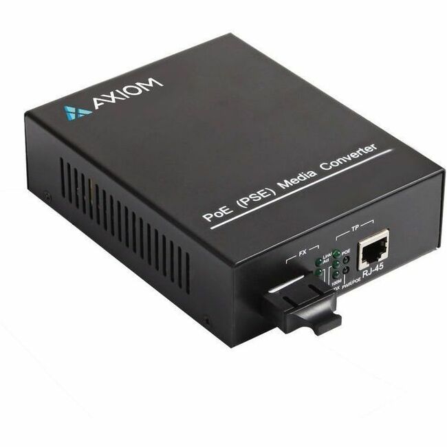 1000BASE-T to 1000BASE-SX POE+ Media Converter - AXG102081