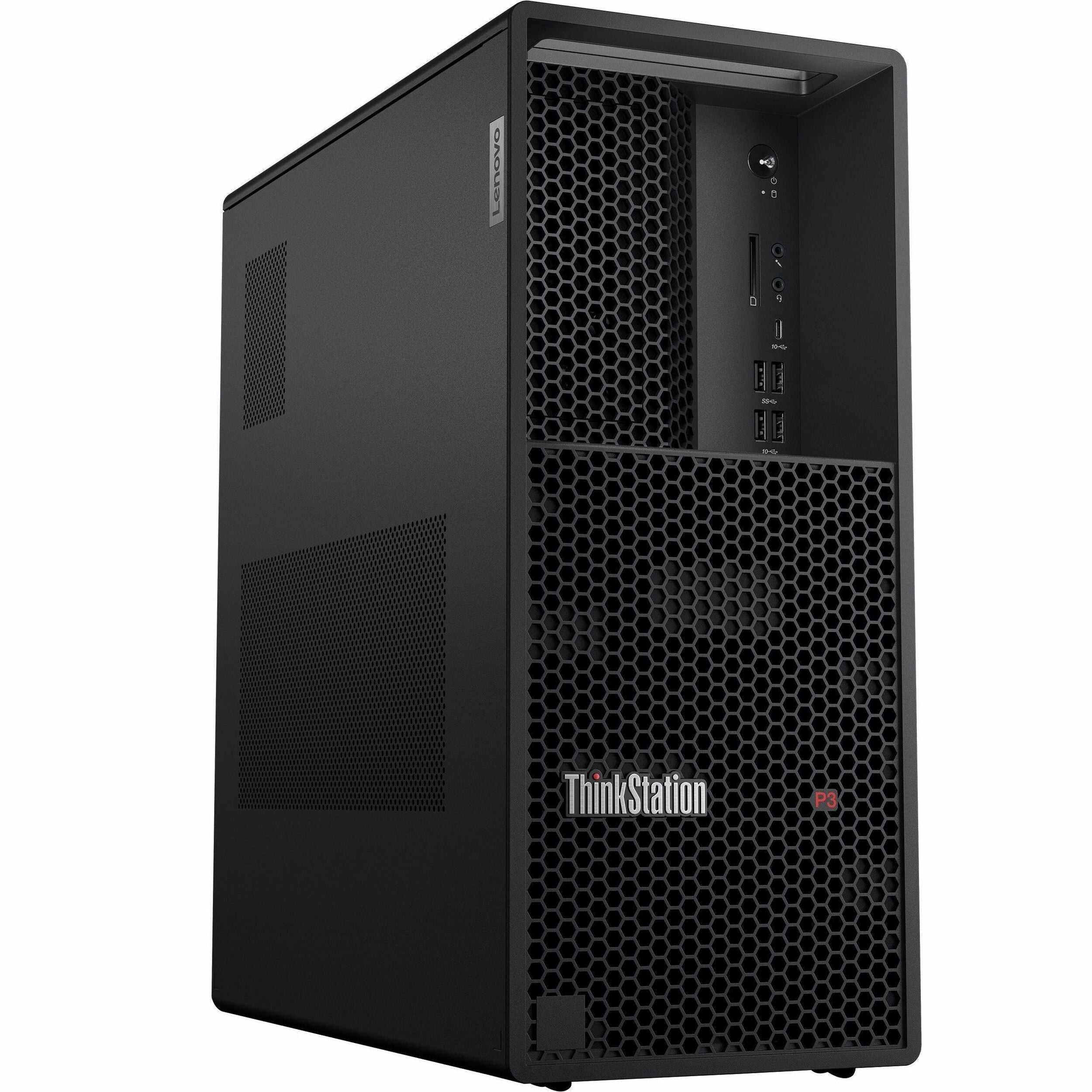 Lenovo ThinkStation P3 30GS006XUS Workstation - 1 x Intel Core i5 13th Gen i5-13500 - 64 GB - 2 TB SSD - Tower - 30GS006XUS