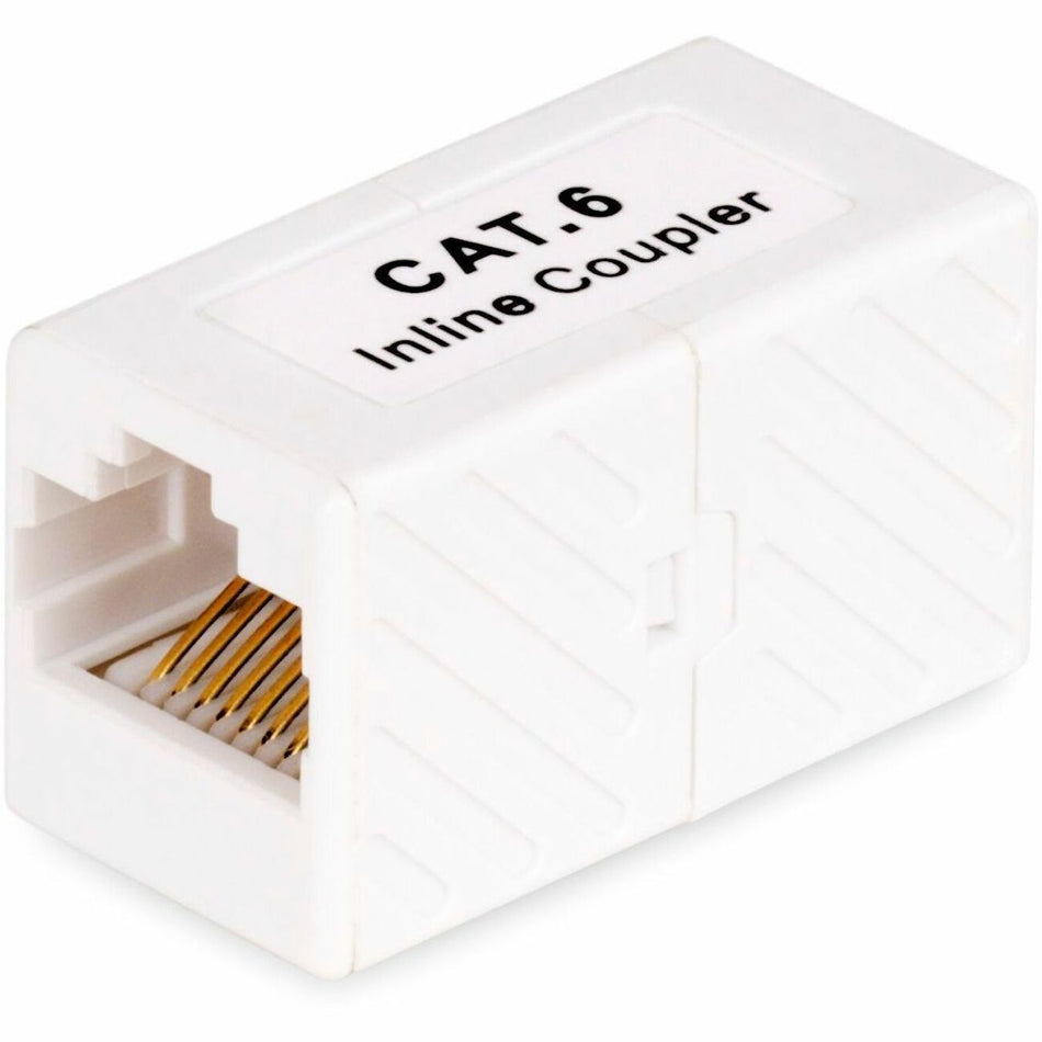 StarTech.com RJ45 Coupler, Inline Cat6 Coupler, Female to Female (F/F) T568 Connector, Unshielded Ethernet Cable Extension - IN-CAT6-COUPLER-U1