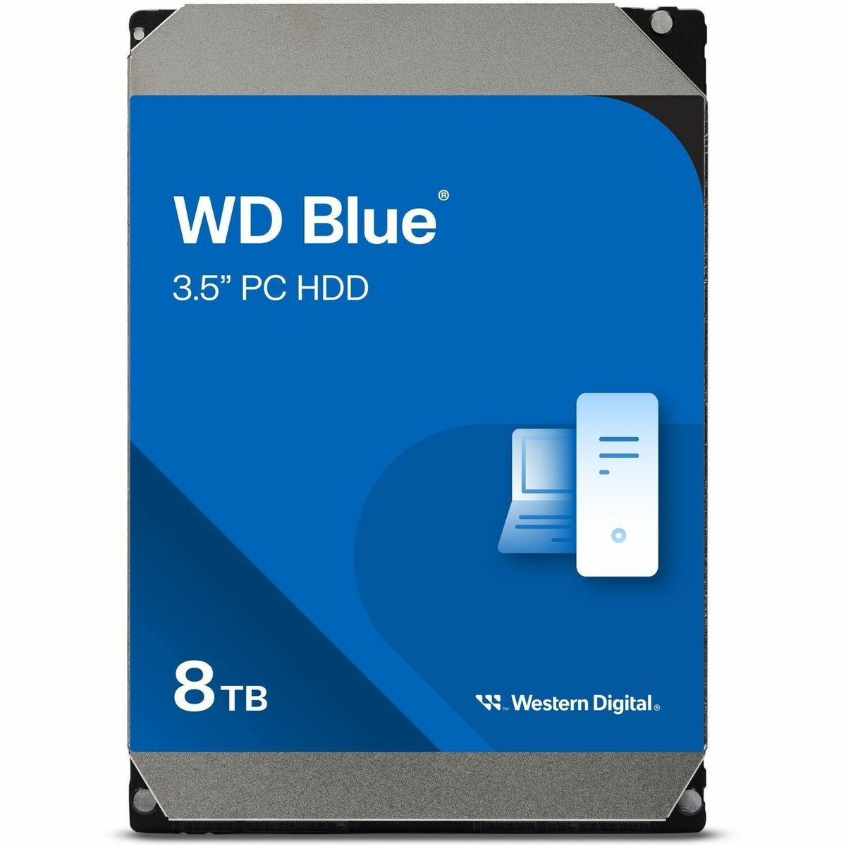WD Blue WD80EAAZ 8 TB Hard Drive - 3.5" Internal - SATA (SATA/600) - Conventional Magnetic Recording (CMR) Method - WD80EAAZ