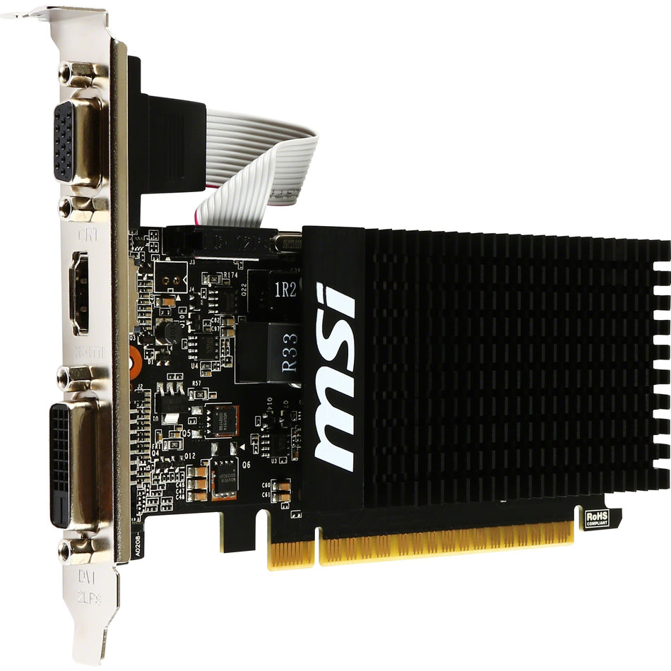 MSI NVIDIA GeForce GT 710 Graphic Card - 1 GB DDR3 SDRAM - Low-profile - V809-1899R