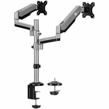 SIIG Dual Stacked Monitor Arm Desk Mount - 17" - 32" - Max Load 19.8 lbs for each arm - VESA 75/100mm - CE-MT3R11-S1