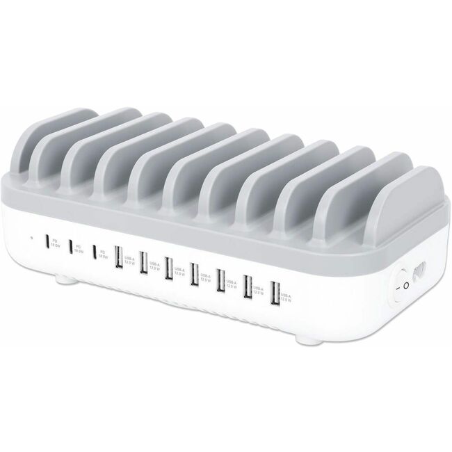 Manhattan 10-Port USB Charging Station - 120 W - 180856