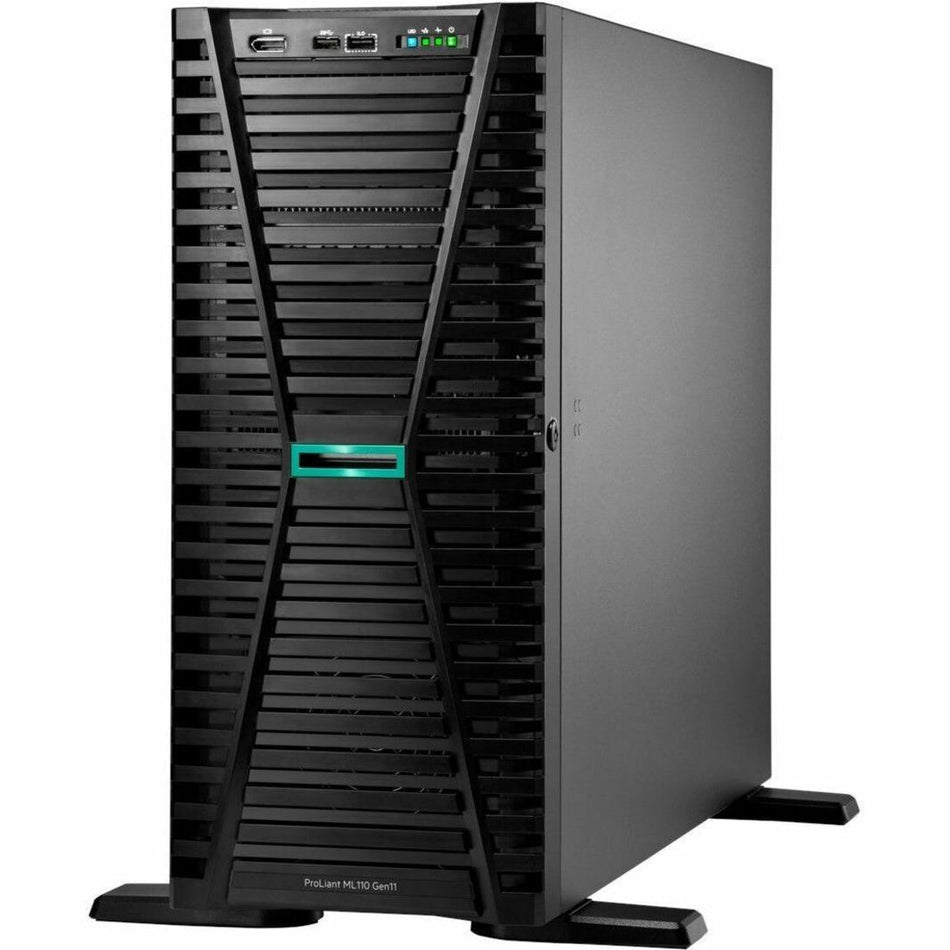 HPE ProLiant ML110 G11 4.5U Tower Server - 1 x Intel Xeon 3408U 1.80 GHz - 32 GB RAM - Serial ATA Controller - P55639-421