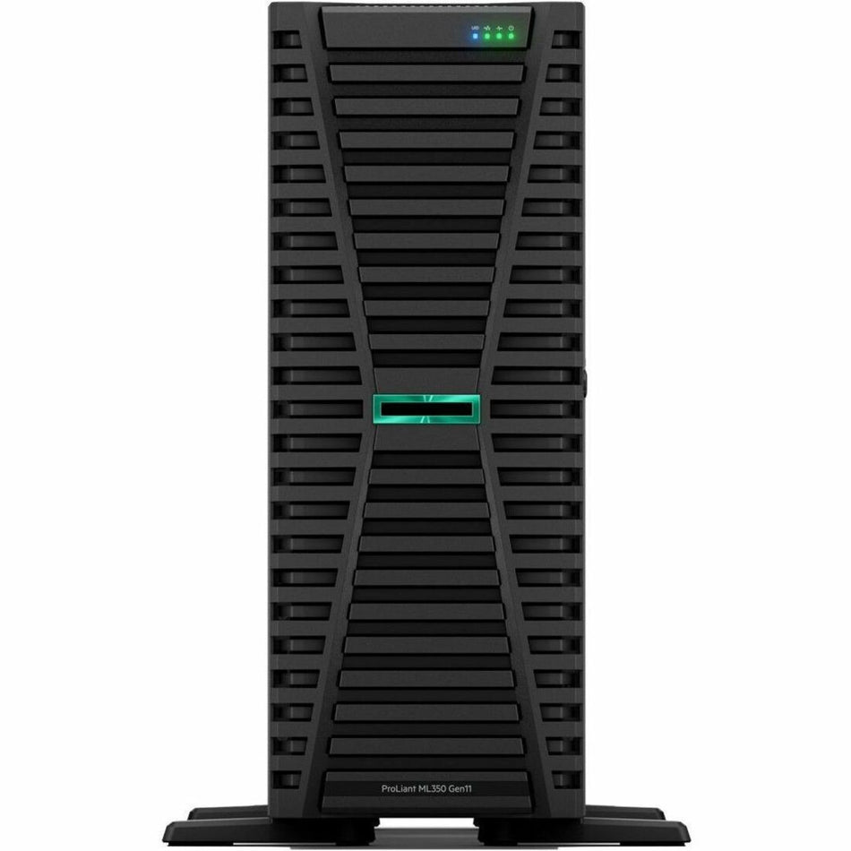 HPE ProLiant ML350 G11 4U Tower Server - 1 x Intel Xeon Silver 4410Y 2 GHz - 32 GB RAM - Serial Attached SCSI (SAS), Serial ATA Controller - P53567-421