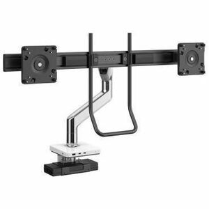 Humanscale M8.1 Mounting Arm for Monitor, Charging Station - Polished Aluminum, White - M81M33CWBHBNA