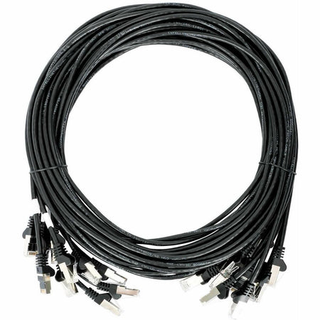 Intellinet Cat6 U/UTP Slim Network Patch Cable, 5 ft., Black, 10-Pack - 742597