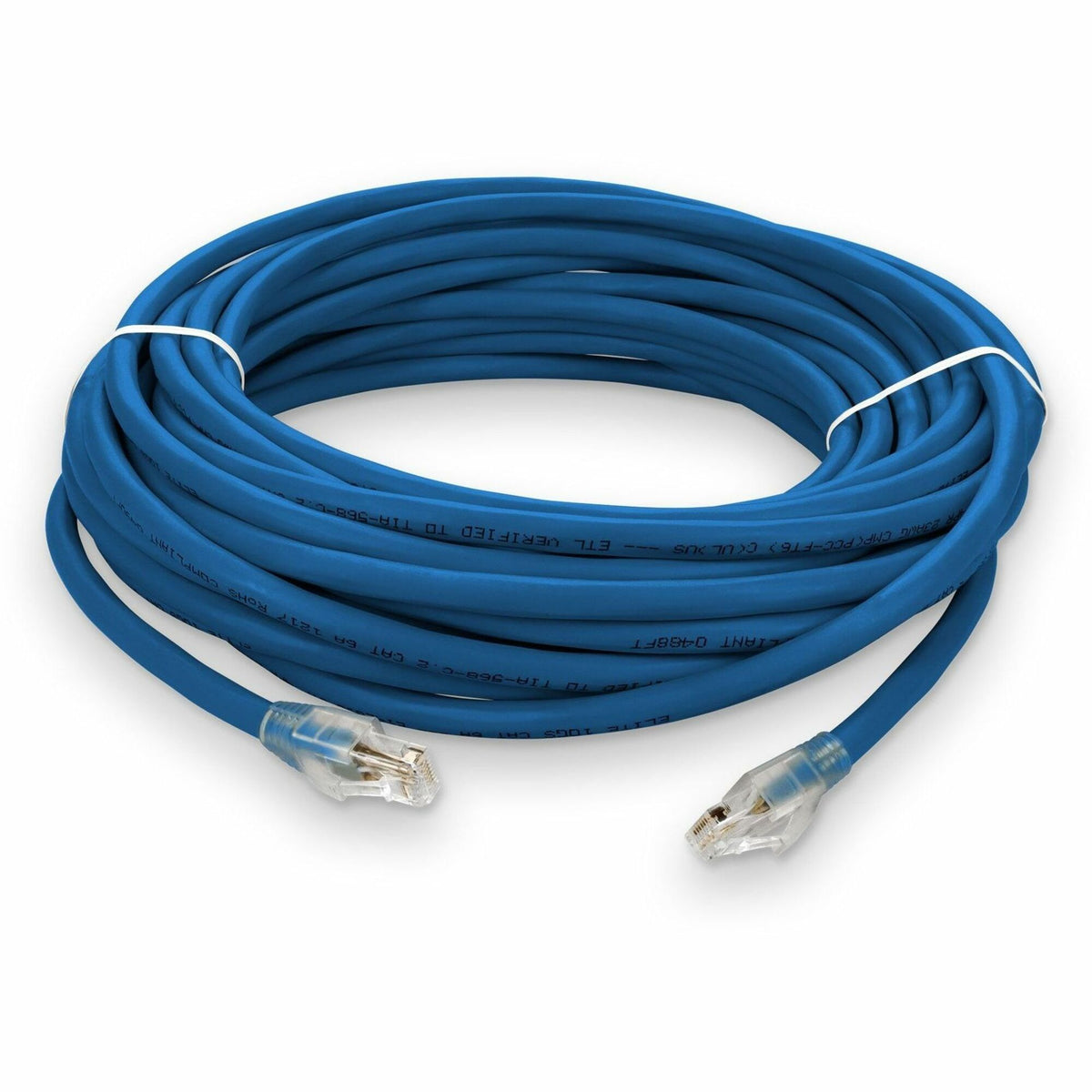 AddOn 25ft RJ-45 (Male) to RJ-45 (Male) Blue Straight Cat6A UTP Plenum Copper Cable - ADD-25FCAT6AP-BE