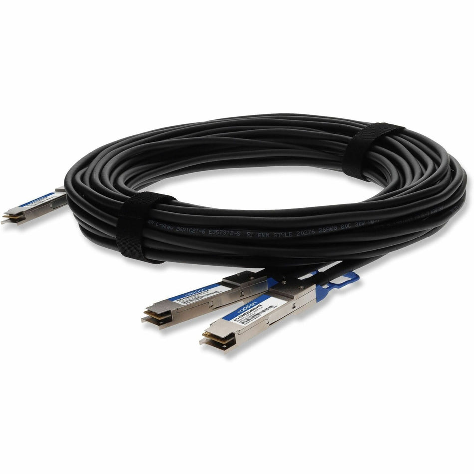 AddOn Arista Networks&reg; CAB-Q-2Q-100G-1M to Mellanox&reg; MCP1600-C001 Compatible TAA 100GBase-CU QSFP28 to 2xQSFP28 DAC (Passive Twinax, 1m) - ADD-Q28AR2Q28MX-P1M