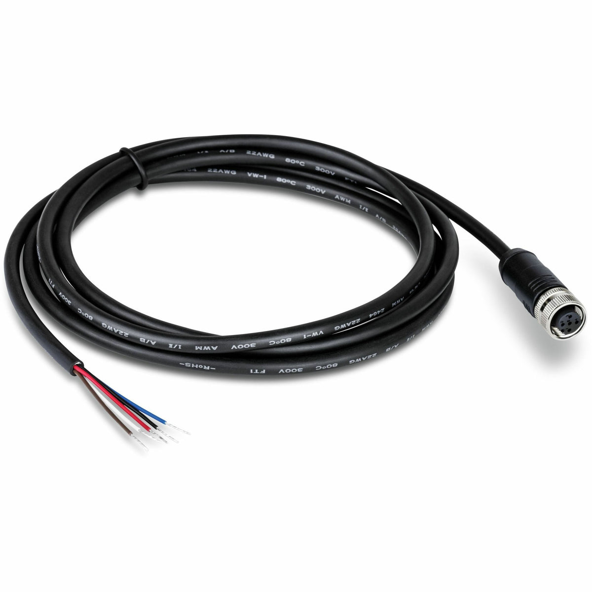 TRENDnet Industrial M12 Female 5-Pin Connector Electrical Cable, 2m (6.5 ft.) - TI-CP02