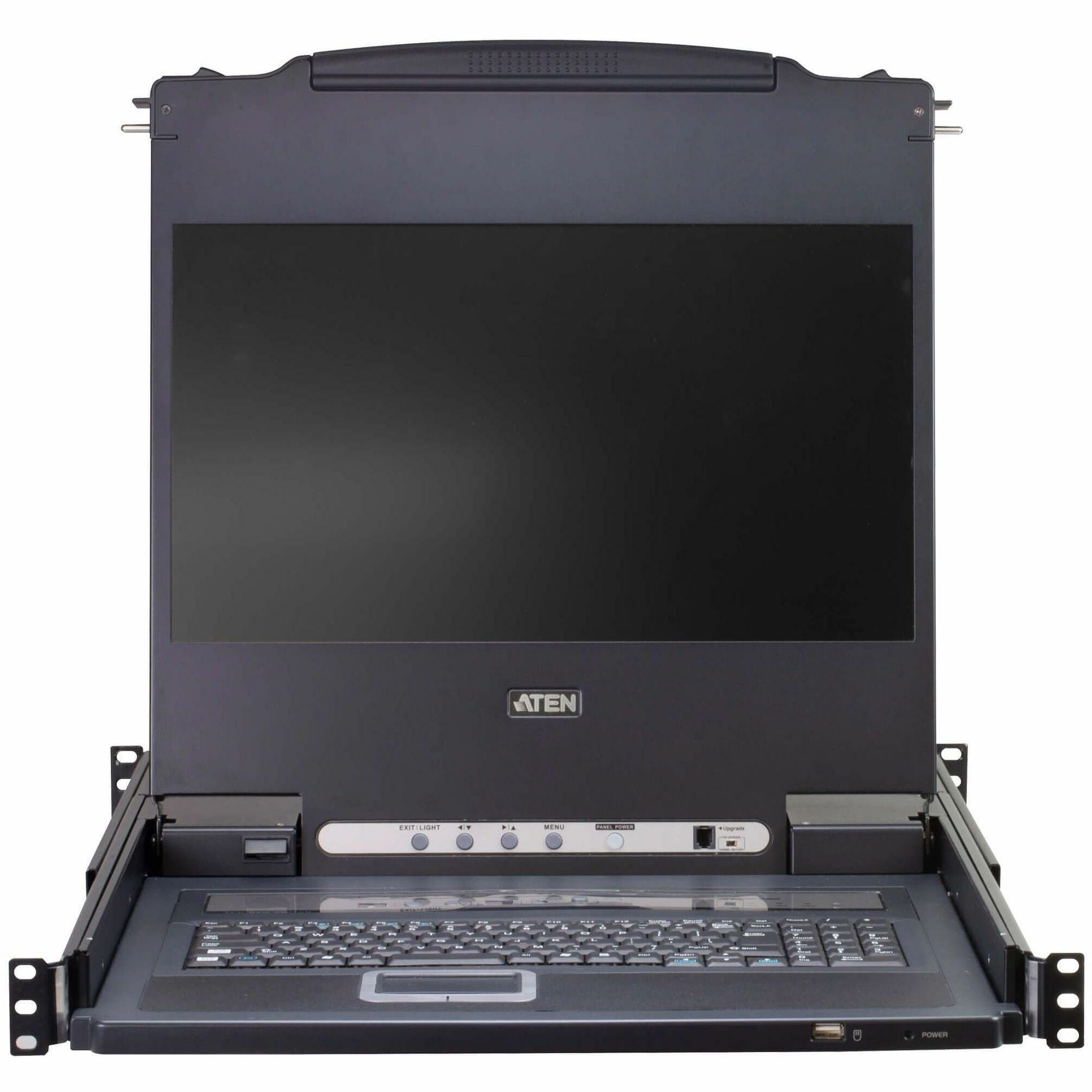 ATEN 8-Port PS/2-USB VGA Single Rail LCD KVM Switch - CL5708MW