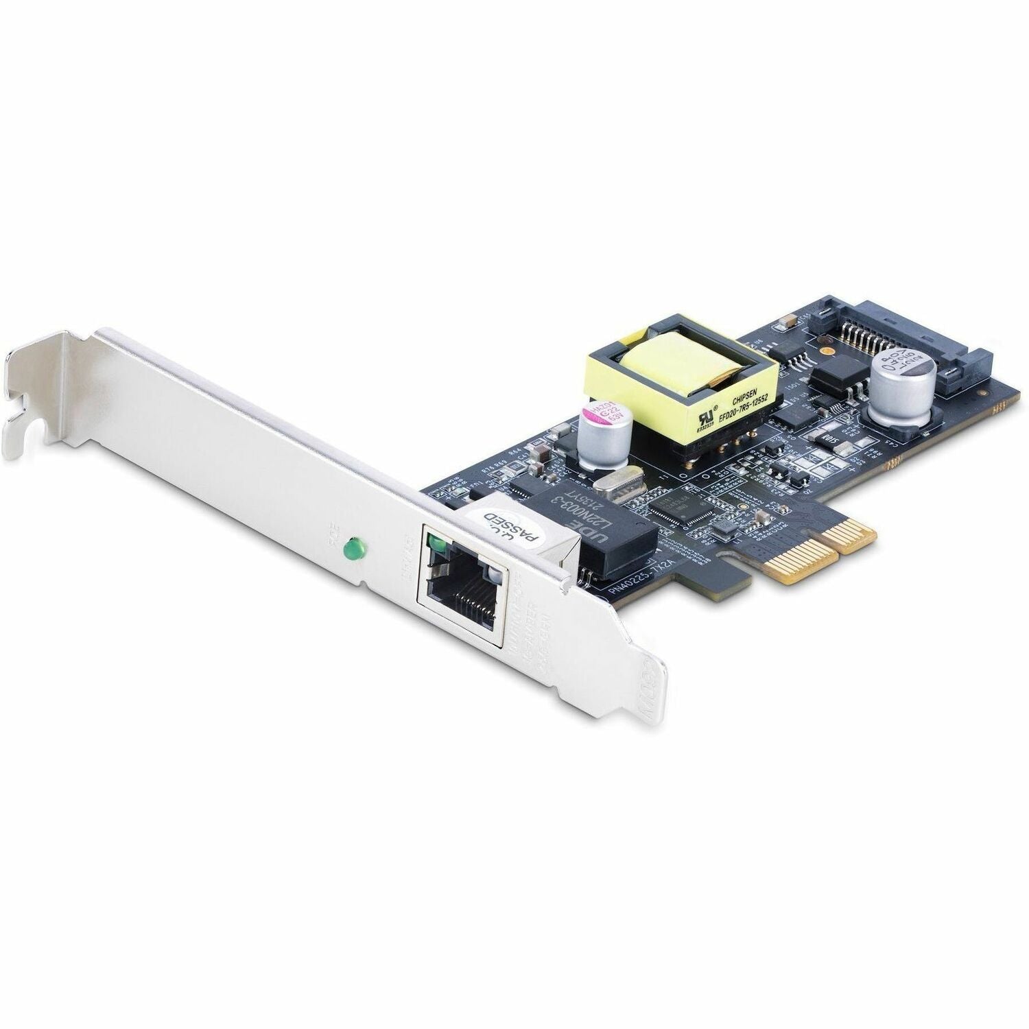 StarTech.com 1-Port 2.5Gbps PCI Express PoE Network Card, Intel I225-V, PCIe 802.3af/at PoE+ Multi-Gigabit NIC, SATA Powered Ethernet Card - PR12GIP-NETWORK-CARD