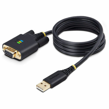 StarTech.com 3ft (1m) USB to Null Modem Serial Adapter Cable, COM Retention, FTDI, RS232, Changeable DB9 Screws/Nuts, Windows/macOS/Linux - 1P3FFCNB-USB-SERIAL