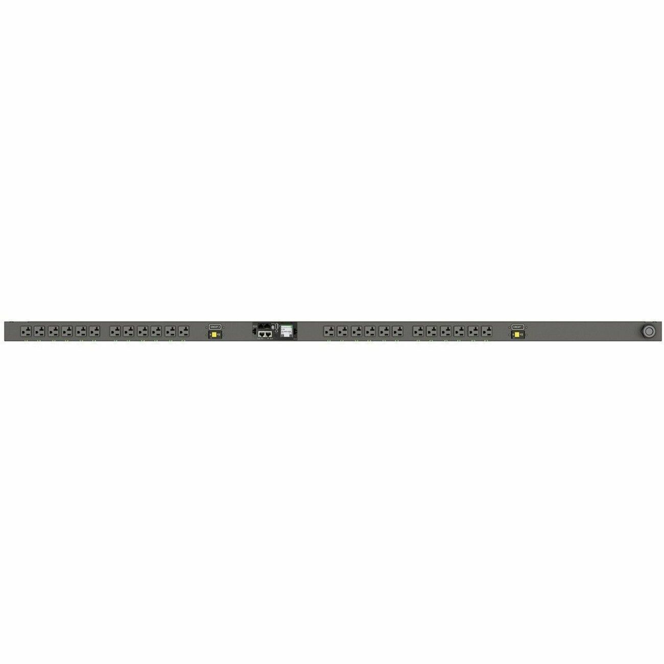 Vertiv Geist Switched Rack PDU with Next-Generation IMD - 0U| 30A| 120V| (24) NEMA 5-20R Receptacles| 2.8kW Power Capacity| NEMA L5-30P Plug| VP5N30A5 - VP5N30A5