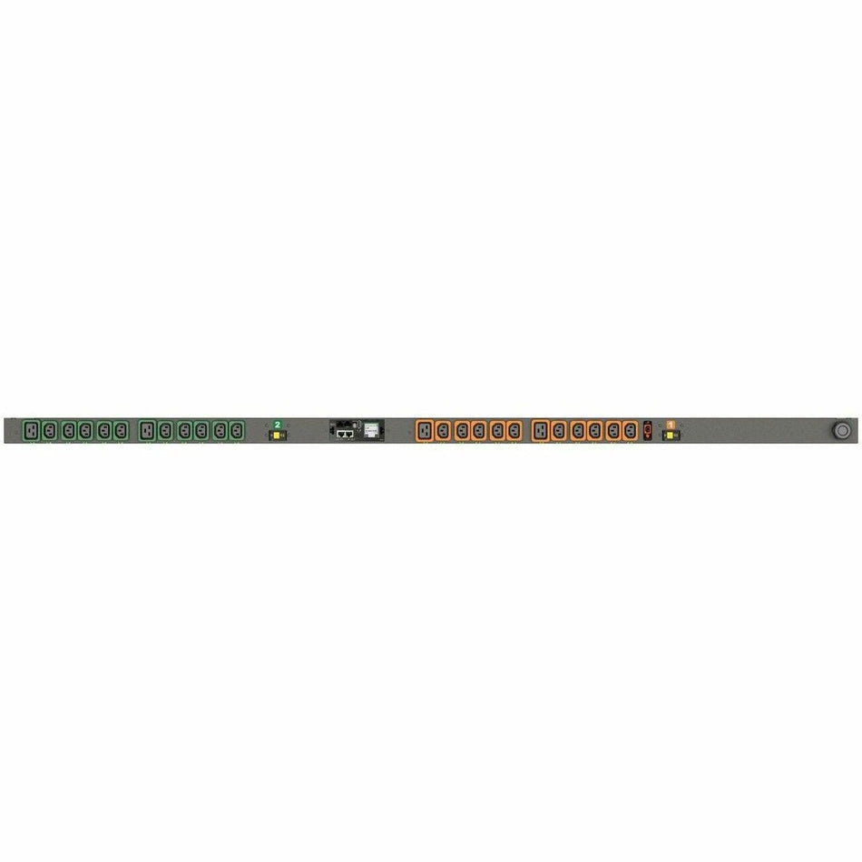 Vertiv Geist Switched Rack PDU with Next Generation IMD - 0U| 30A| 208V| (20) U-Lock C13 and (4) U-Lock C19 Receptacles| 4.9kW| NEMA L6-30P| VP5N30AU - VP5N30AU