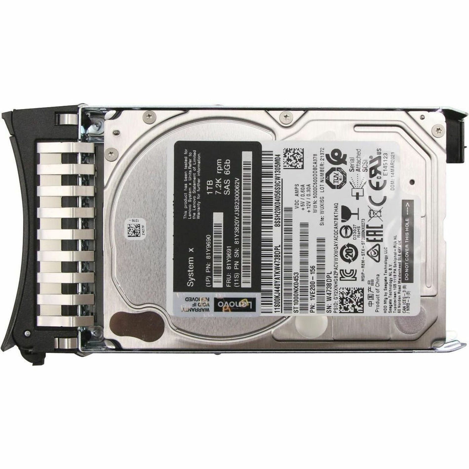 LENOVO DCG SOURCING 1 TB Hard Drive - 2.5" Internal - Near Line SAS (NL-SAS) (6Gb/s SAS) - 81Y9691