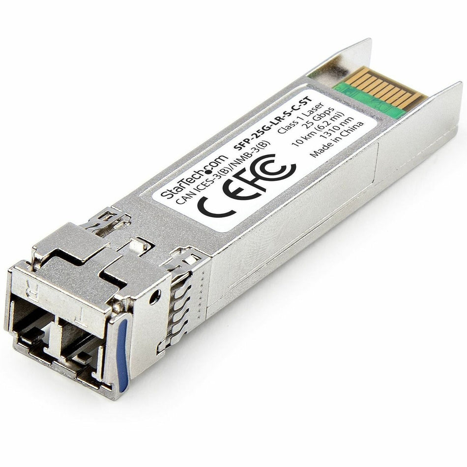 StarTech.com Cisco SFP-25G-LR-S Compatible SFP28 Module, 25Gb Single Mode Fiber (SMF), 25GBASE-LR LC Transceiver, 10km (6.2mi), DDM/DOM - SFP-25G-LR-S-C-ST