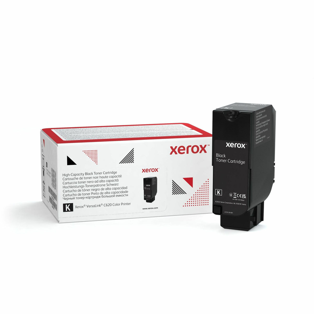 Xerox Genuine Xerox&reg; VersaLink&reg; C620 Color Printer Black High capacity Toner Cartridge (20000 Pages) - 006R04624 - 006R04624