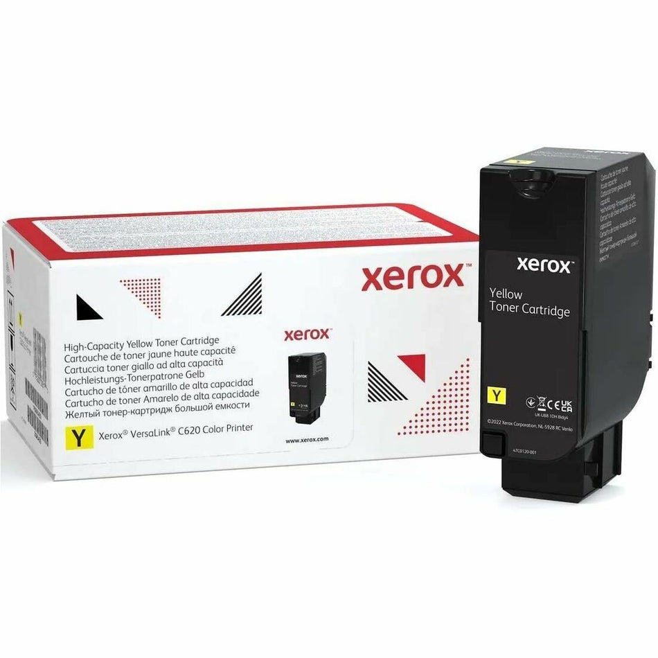 Xerox Original High Yield Laser Toner Cartridge - Yellow Pack - 006R04627