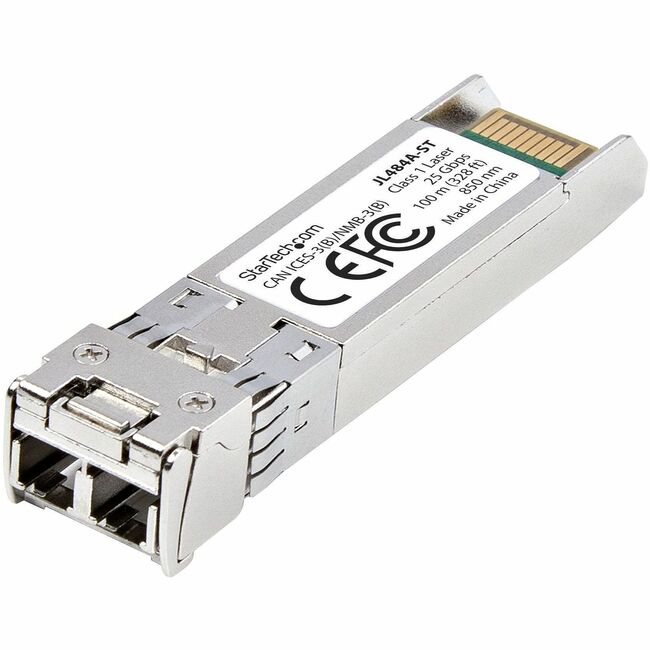 StarTech.com HPE JL484A Compatible SFP28 Module, 25GBase-SR, 25Gb Multimode Fiber (MMF), LC Transceiver, 100m (328ft), DDM/DOM - JL484A-ST