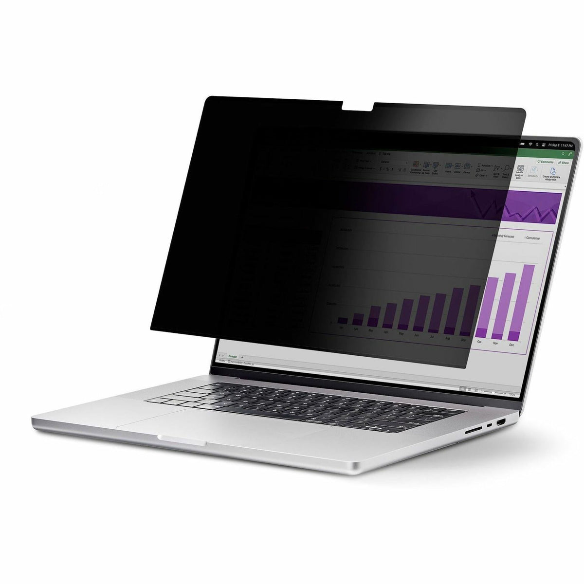 StarTech.com 15-inch MacBook Air 2023/2024 Laptop Privacy Screen, Removable and Reversible Anti-Glare Blue Light Filter, Magnetic - 15MAM-PRIVACY-SCREEN