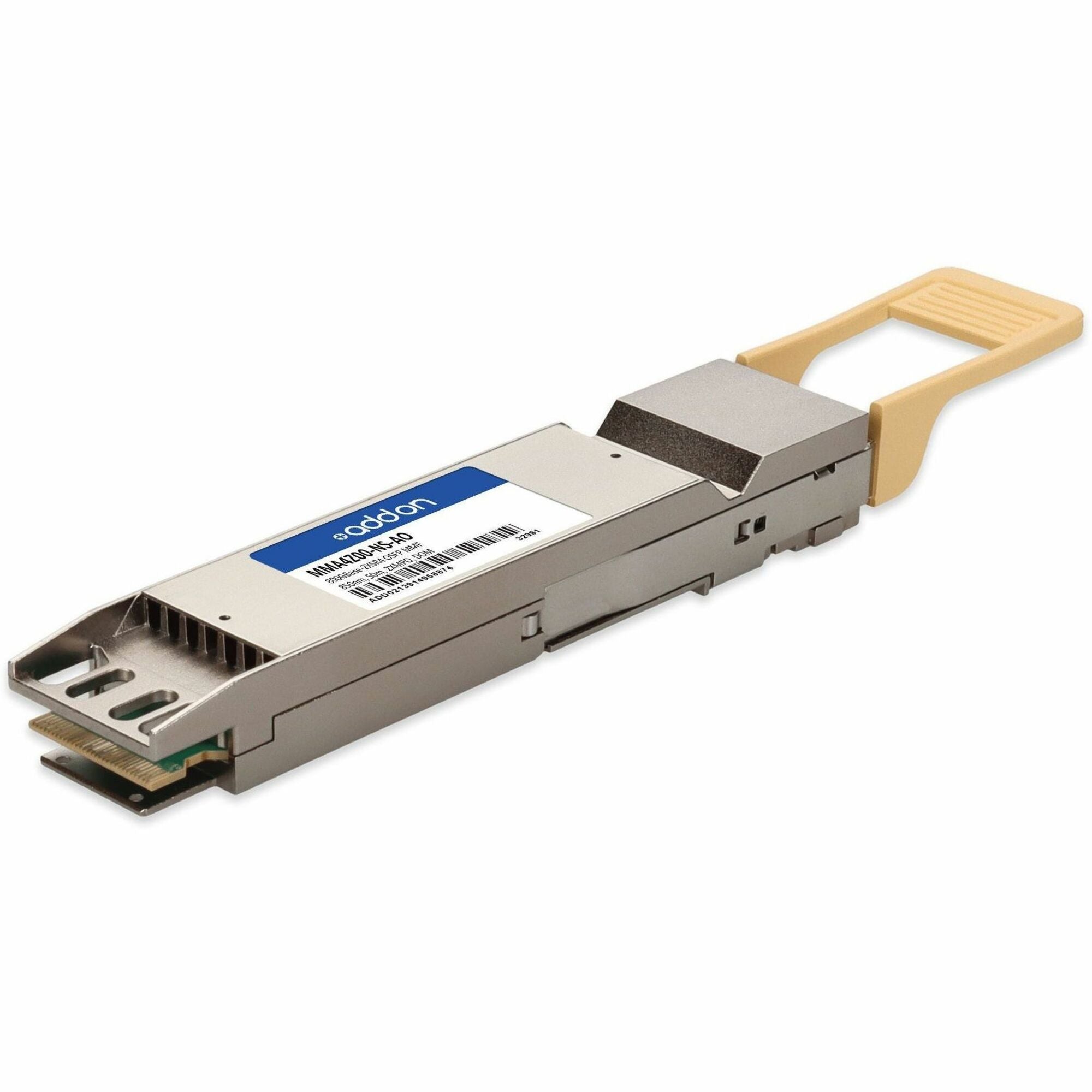 AddOn Mellanox&reg; MMA4Z00-NS Compatible TAA 800GBase-2xSR4 PAM4 OSFP Transceiver (MMF, 850nm, 50m, 2xMPO, DOM, CMIS 5.0) - MMA4Z00-NS-AO