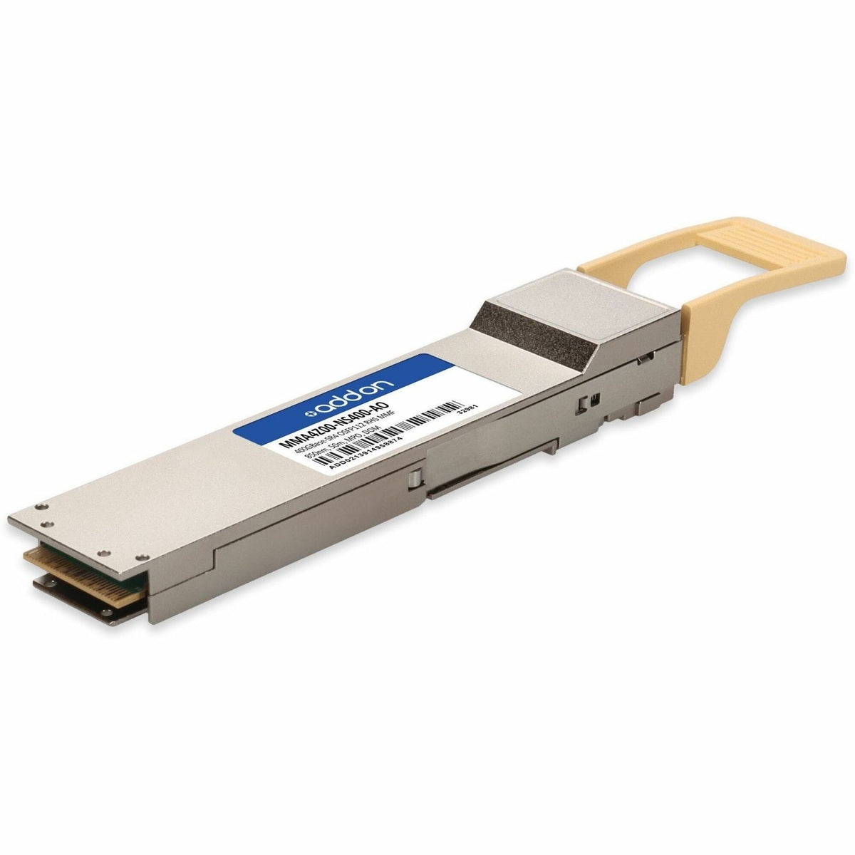 AddOn Mellanox&reg; MMA4Z00-NS400 Compatible TAA 400GBase-SR4 PAM4 OSFP112 RHS Transceiver (MMF, 850nm, 50m, MPO, DOM, CMIS 5.0) - MMA4Z00-NS400-AO