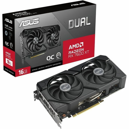 Asus AMD Radeon RX 7600 XT Graphic Card - 16 GB GDDR6 - DUAL-RX7600XT-O16G