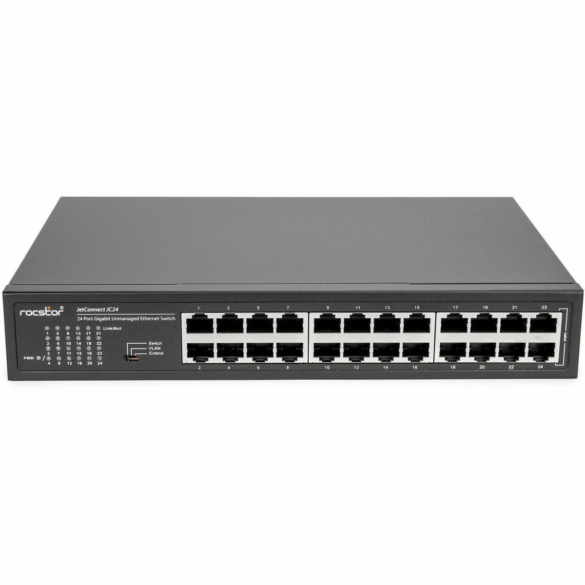 Rocstor 24-Port Gigabit Desktop/Rackmount/Wall mount Switch - Y10S004-B1