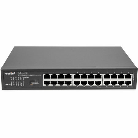 Rocstor 24-Port Gigabit Desktop/Rackmount/Wall mount Switch - Y10S004-B1