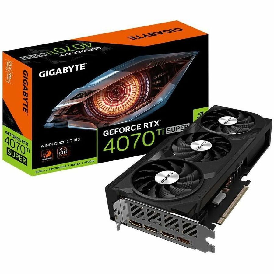 Gigabyte NVIDIA GeForce RTX 4070 Ti SUPER Graphic Card - 16 GB GDDR6X - GV-N407TSWF3OC-16GD