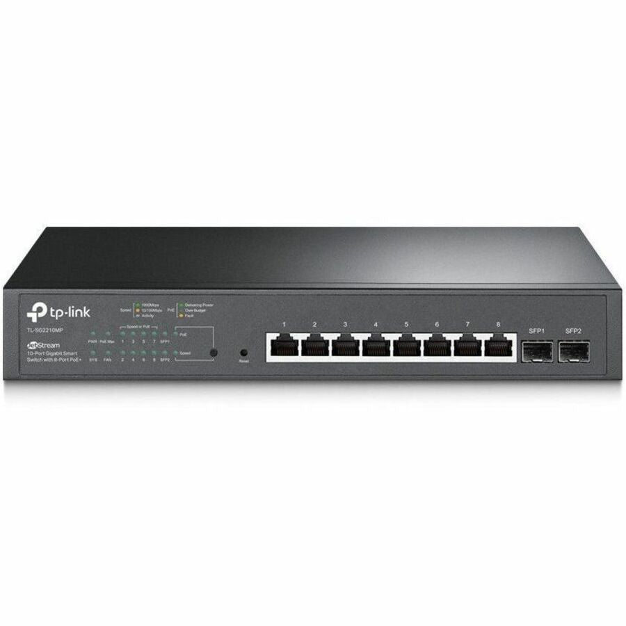 TP-Link JetStream 10-Port Gigabit Smart Switch with 8-Port PoE+ - SG2210MP