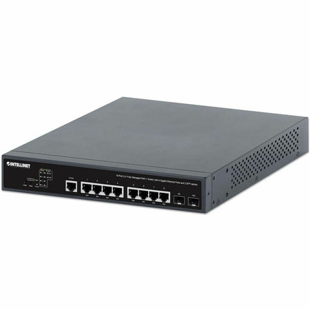 Intellinet 10-Port L2+ Fully Managed PoE++ Switch with 8 Gigabit Ethernet Ports and 2 SFP Uplinks - 562003