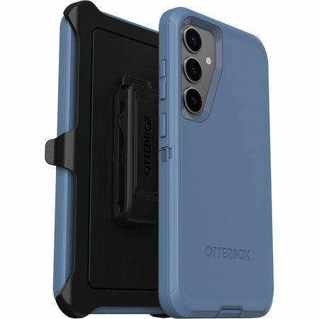 OtterBox Defender Rugged Carrying Case (Holster) Samsung Galaxy S24+ Smartphone - Baby Blue Jeans (Blue) - 77-94484