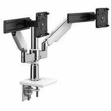 Humanscale M/Flex X22SBW Mounting Arm for Monitor, Clamp Mount, Docking Station - Polished Aluminum - X22SBW