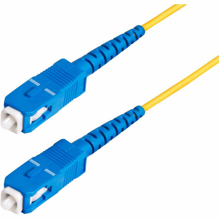 StarTech.com 100m (328ft) SC to SC (UPC) OS2 Single Mode Simplex Fiber Optic Cable, 9/125, 40G/100G, Low Insertion Loss, LSZH Jumper Cord - SPSMSCSC-OS2-100M
