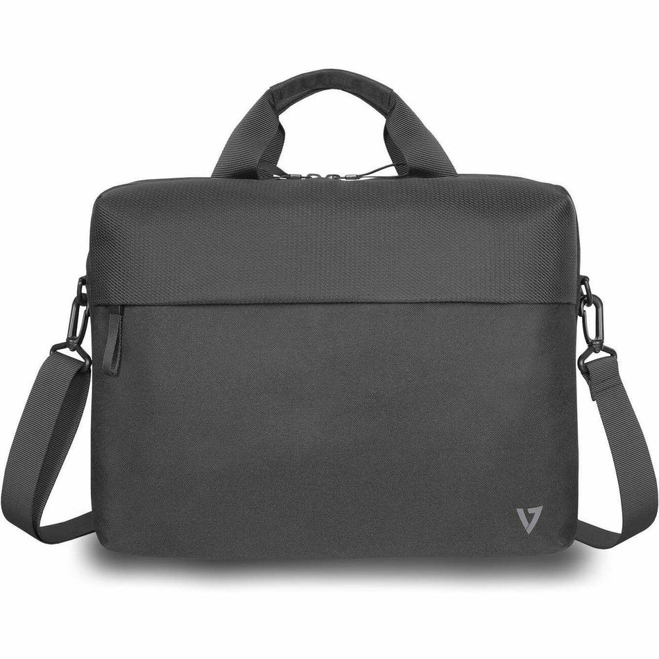 V7 Eco-Friendly CTP16-ECO2 Carrying Case (Briefcase) for 15.6" to 16" Notebook, Smartphone, Accessories, ID Card, Credit Card - Black - CTP16-ECO2