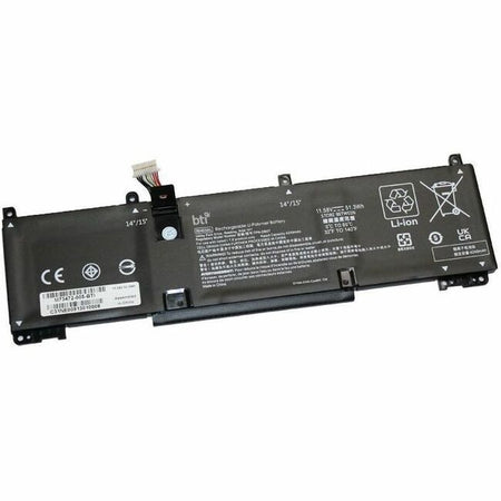 BTI M73472-005-BTI 11.58V 51.3WHR LI-ION BATTERY 4D3W5AV, 4U6T2AV, 6K8S5AV, 727N7AV, 75G96AV, RH03051XL, 4D826AV, 4X928AV, 711J8AV, 752Y6AV, M64307-171, RH03XL, 4L390AV, 51H16AV, 717Z8AV, 756Y2AV, M64307-2C1, TPN-IB0A, 4S110AV, 51L50AV, 719Q2AV, 75C29AV, M73472-005 PROBOOK 450 G9, 450 G10, 445 G9, 445 G10, 440 G9, 440 G10, ELITEBOOK 850 G8, 655 G9, 655 G10, 650 G9, 650 G10, 645 G9, 645 G10, 640 G9, 630 G9, 630 G10, ELITE MOBILE THIN CLIENT MT645 G7, ELITE MOBILE THIN CLIENT MT440 G3 - M73472-005-BTI