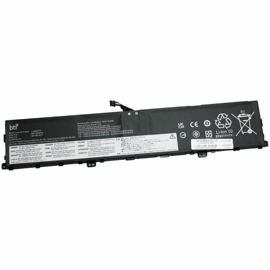 BTI L20M4P75-BTI 15.52V 90.1WHR LI-ION BATTERY L20D4P75, L20M4P75, SB11B79215, SB11B79216, 5B11B79217, 5B11B79218 - L20M4P75-BTI