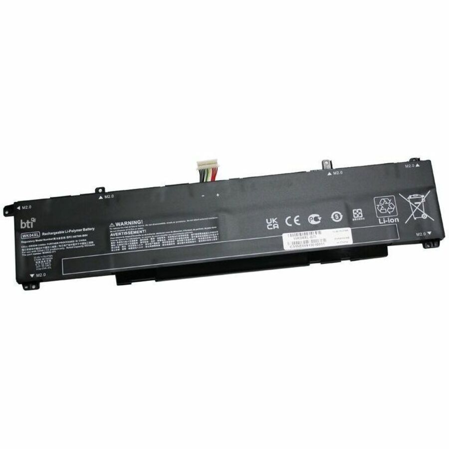 BTI WK04XL-BTI 15.4V 70.07WHR LI-ION BATTERY HSTNN-IB9V, M38822-AC1, WK04XL, HSTNN-OB2C, M39179-005, M38822-171, WK04070XL, M38822-1D1, WK04070XL-PL OMEN 16-B, OMEN 16-C, OMEN 16-K, OMEN 16-N, OMEN 16T-B, OMEN 16T-K, OMEN 16T-U, OMEN 16-U, OMEN 16-WD, OMEN 16-WF, OMEN 16-XD, OMEN 16-XF, OMEN 16Z-N, OMEN 17-CK, OMEN 17-CM2, OMEN 17T-CK, VICTUS 15-FA, VICTUS 15-FB, VICTUS 15T-FA, VICTUS 15Z-FB, VICTUS 16-D, VICTUS 16-E, VICTUS 16-R, VICTUS 16-S, VICTUS 16T-D, VICTUS 16Z-E - WK04XL-BTI