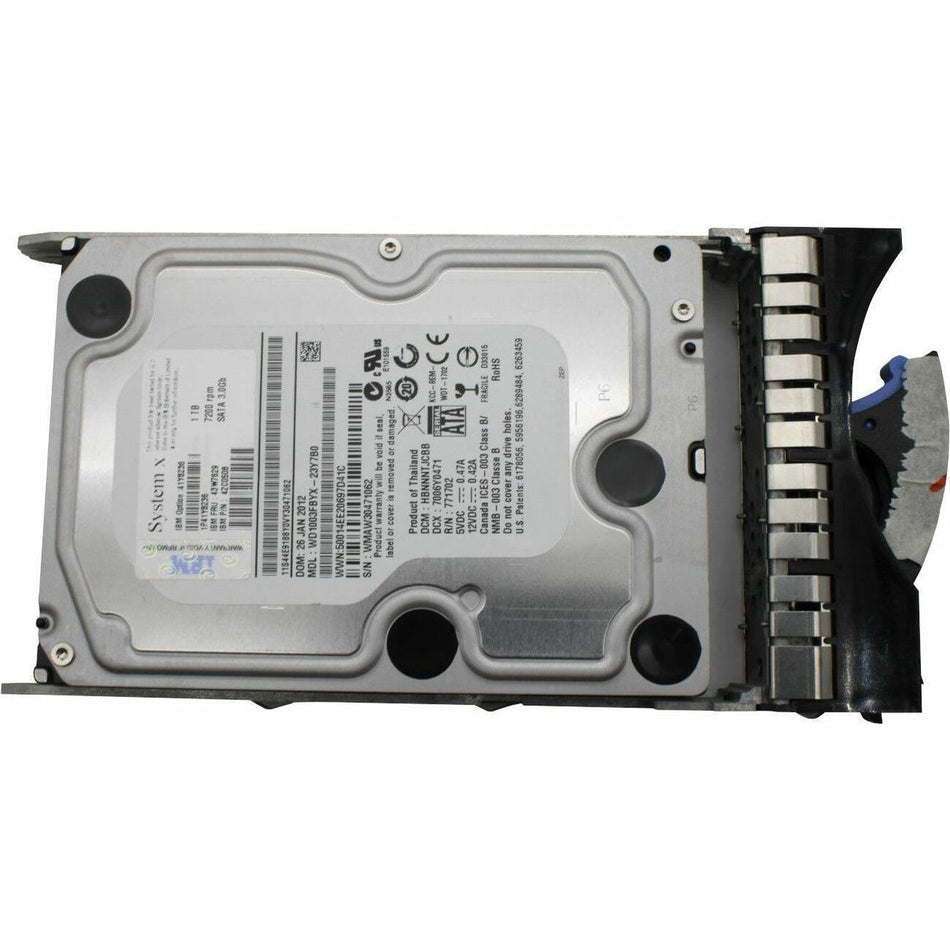 Lenovo 1 TB Hard Drive - 3.5" Internal - SATA - 43W7629-RF