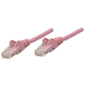 Intellinet Network Solutions Cat6 UTP Network Patch Cable, 25 ft (7.5 m), Pink - 392815