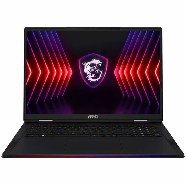 MSI Raider 18 HX A14V Raider 18 HX A14VHG-256US 18" Gaming Notebook - UHD+ - Intel Core i9 14th Gen i9-14900HX - 64 GB - 2 TB SSD - Core Black - RAIDER18HX14256