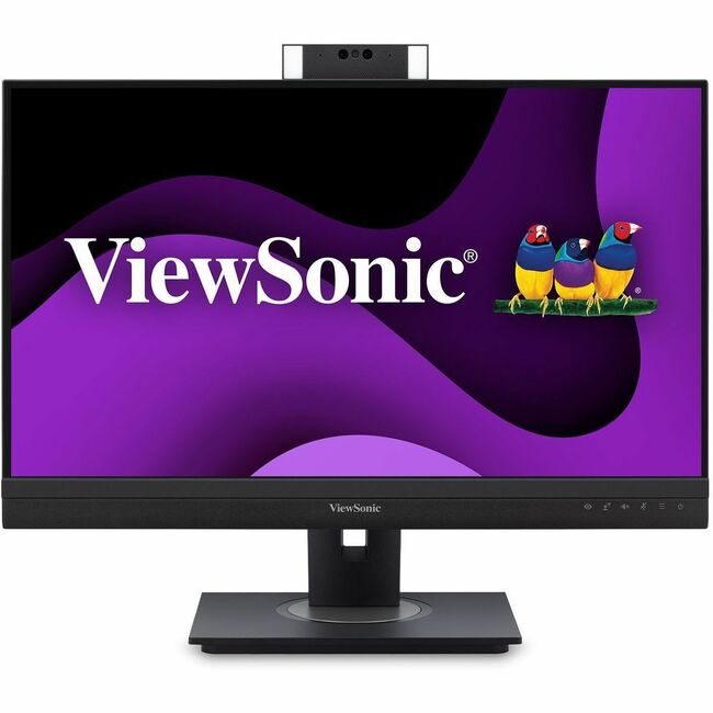 ViewSonic VG2757V-2K 27 Inch 1440p Video Conference Docking Monitor with Windows Hello Compatible IR Webcam, Advanced Ergonomics, and 90W USB C for Home and Office - VG2757V-2K