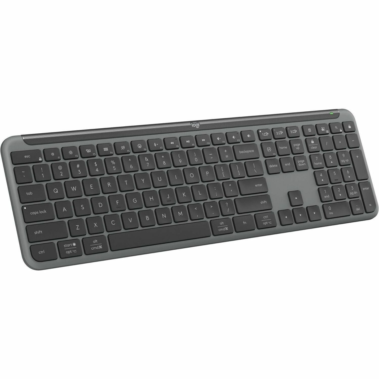 Logitech Signature Slim K950 Wireless Keyboard, Sleek Design, Switch Typing Between Devices, Quiet Typing, Bluetooth, Multi-OS, Windows, Mac, Chrome (Graphite) - 920-012424