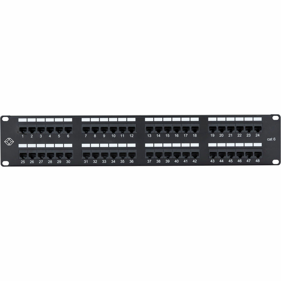 Black Box Connect CAT6 Punchdown Patch Panel - Unshielded - JPM648A-R2