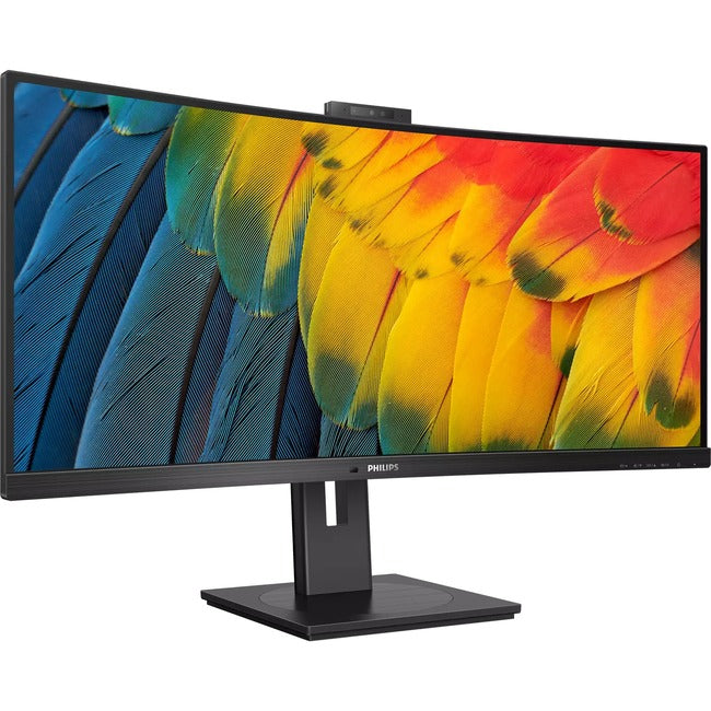 Philips Ultrawide 34B1U5600CH 34" Class Webcam UW-QHD Curved Screen LCD Monitor - 21:9 - Textured Black - 34B1U5600CH