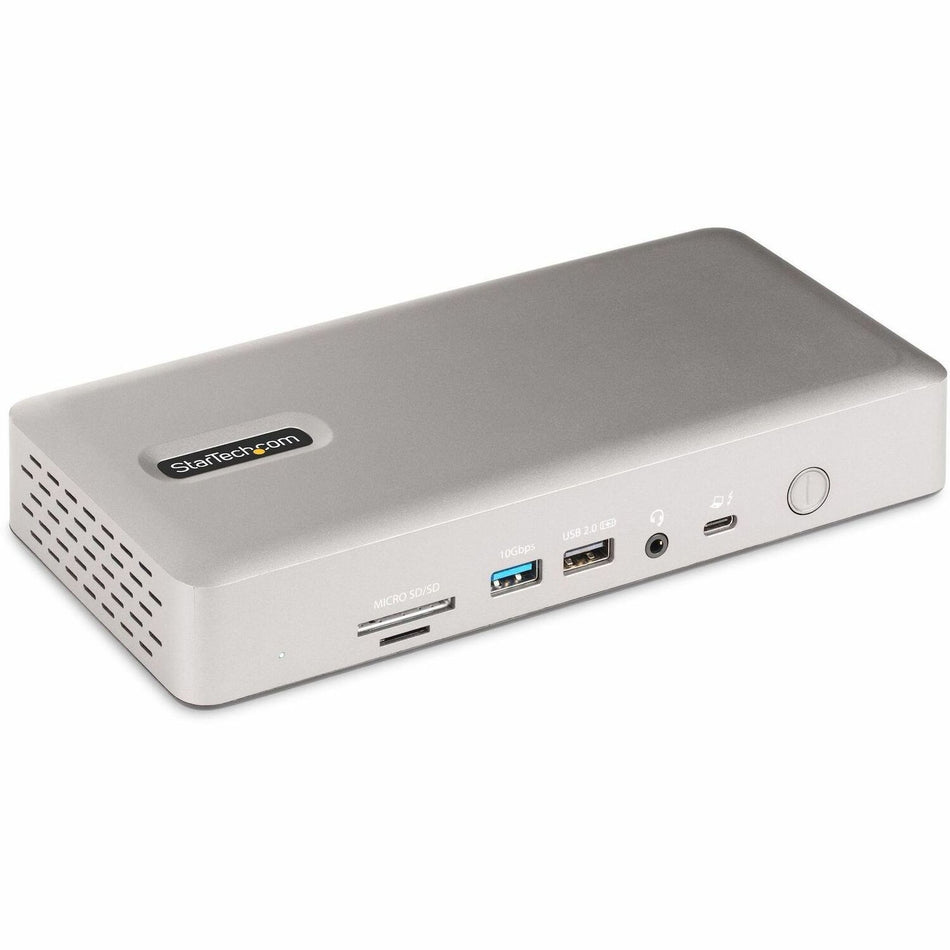 StarTech.com Universal USB4 & Thunderbolt 4 Docking Station, Quad Display on Windows, Dual Display on MacBook, HDMI DP Dock, 98W Charging - 132N-TB4USB4DOCK